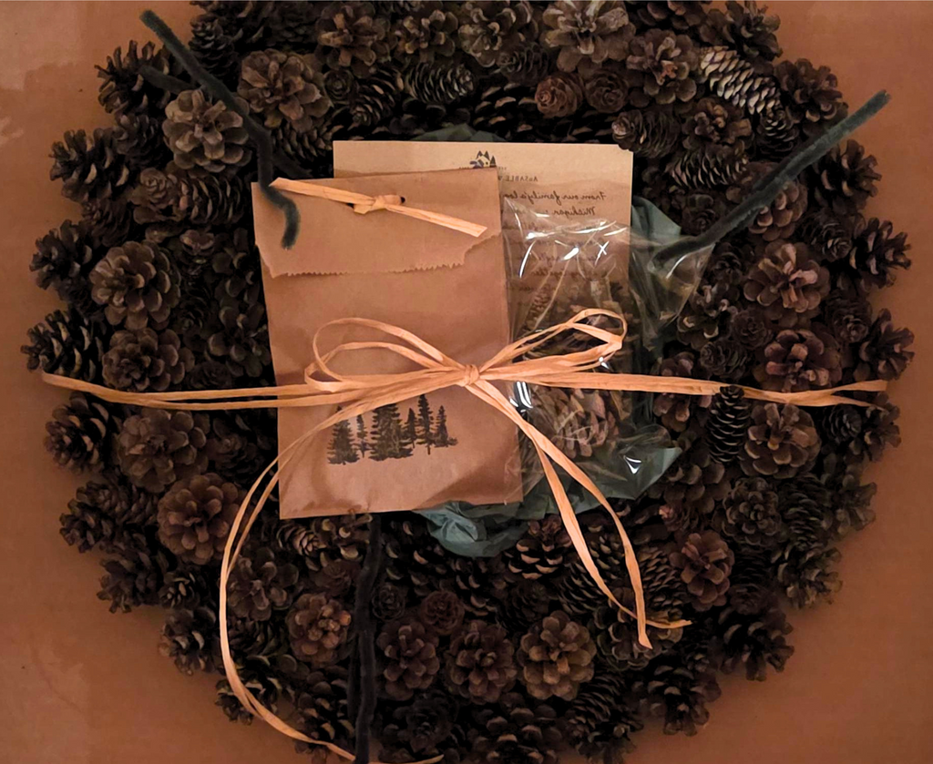 pinecone_wreath_christmas_holiday_ausable_brown_16inch_17inch_packaging