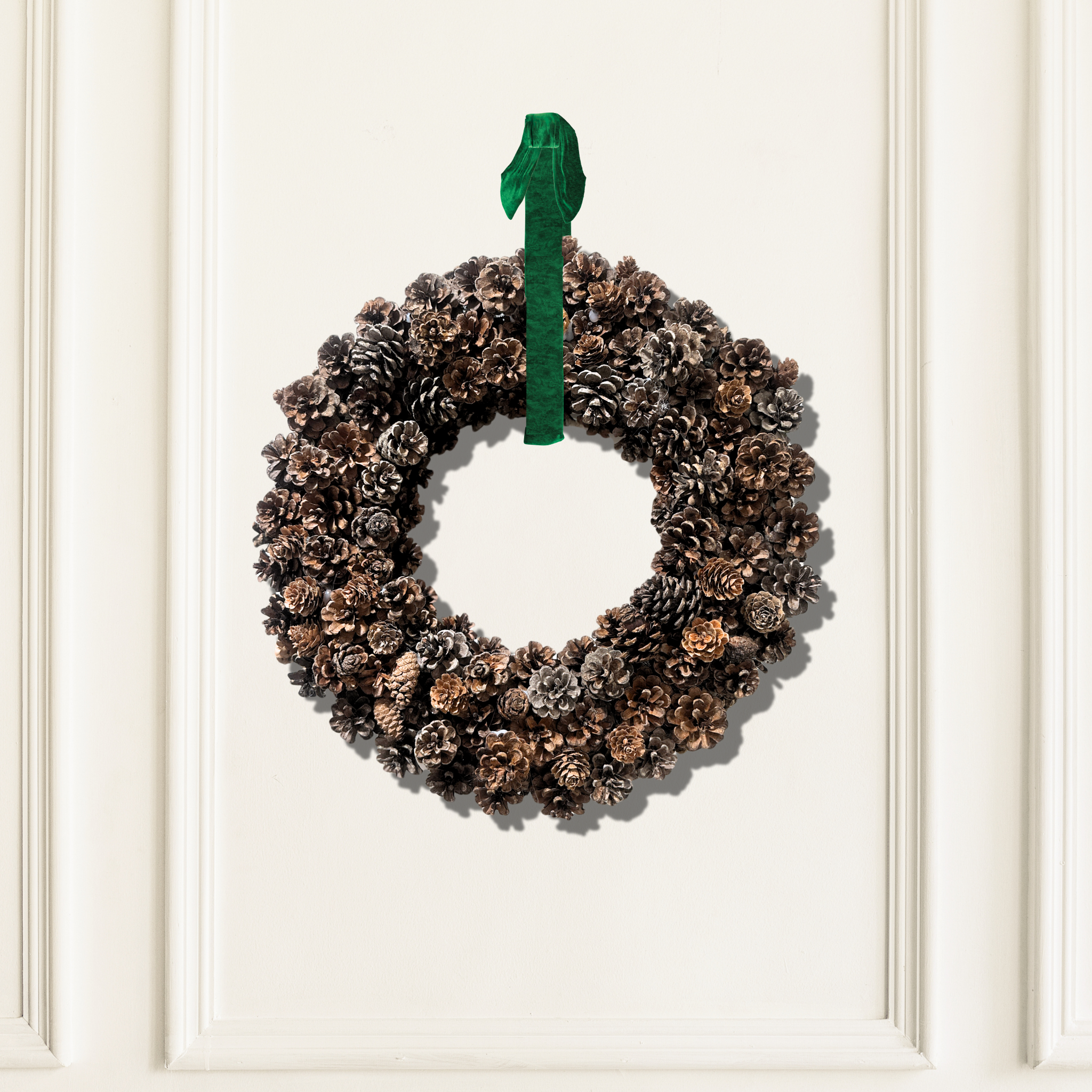 pinecone_wreath_christmas_holiday_ausable_green_brown_16inch_17inch_front_view_door