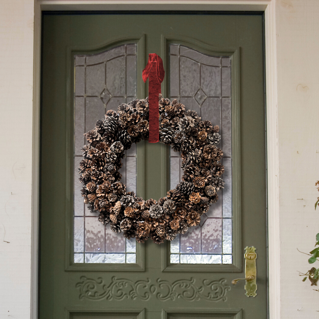 pinecone_wreath_christmas_holiday_ausable_red_brown_16inch_17inch_michigan