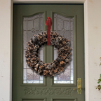 pinecone_wreath_christmas_holiday_ausable_red_brown_16inch_17inch_michigan